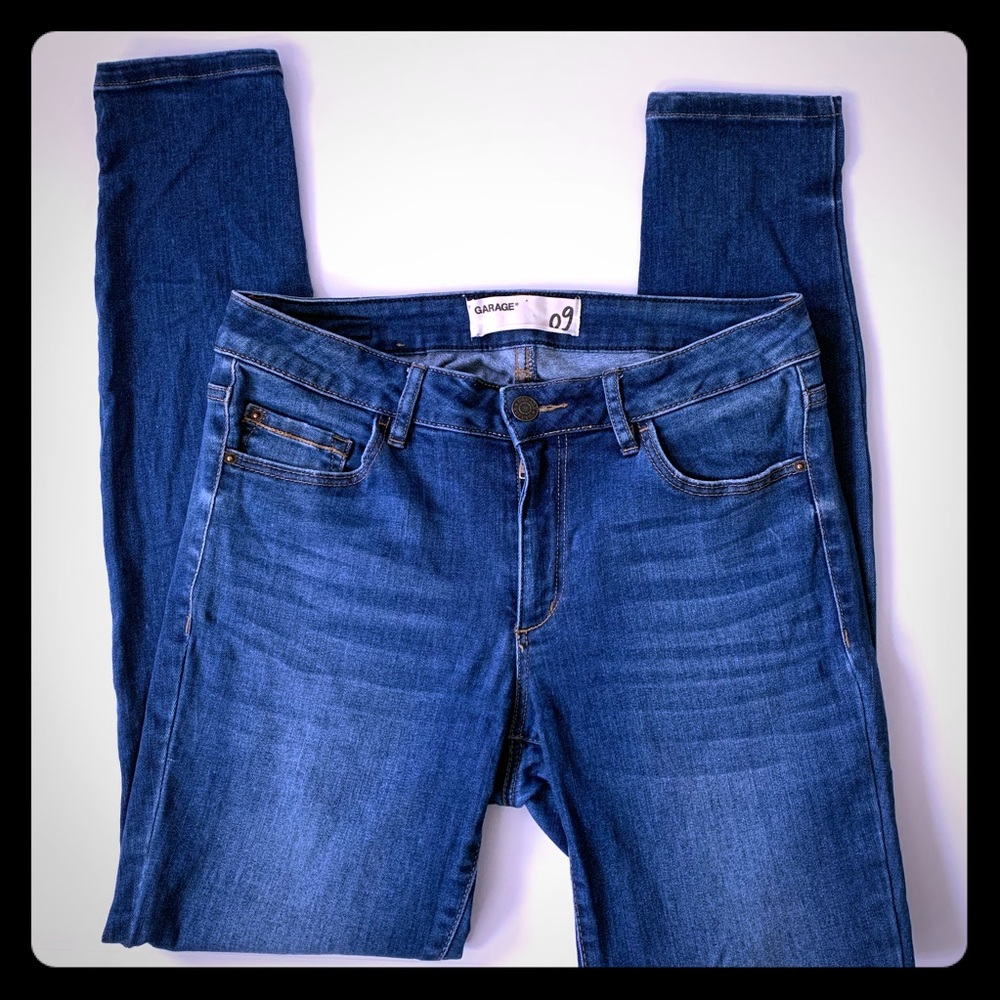 Garage High Waist Jeans juniors sz 9 faded Blue